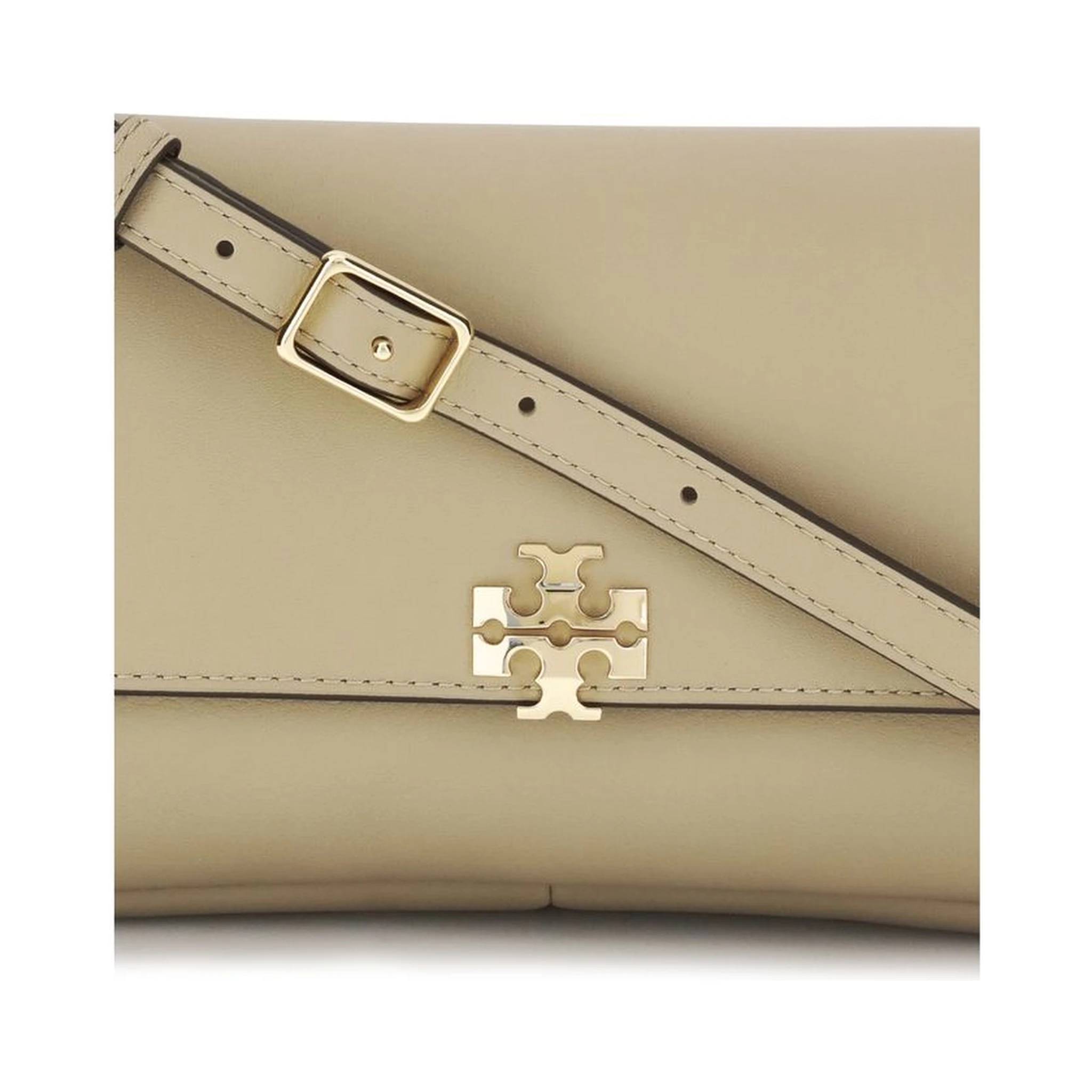 Beige Calf Leather Bos Taurus Shoulder Bag