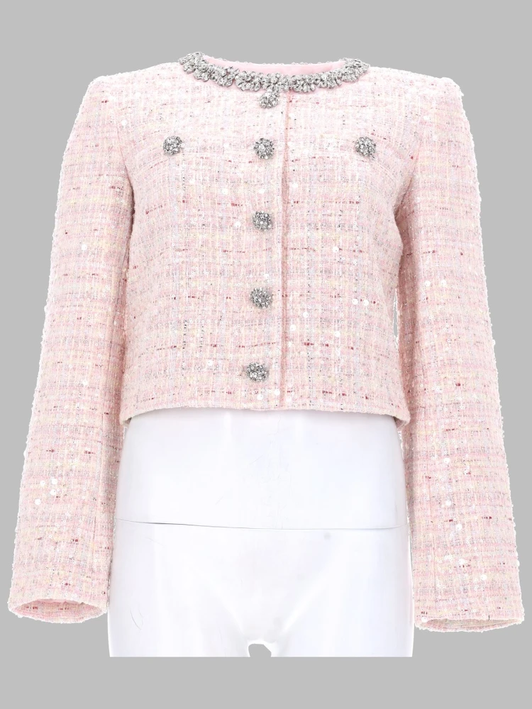 GIACCA BOUCLE CON PAILLETTES