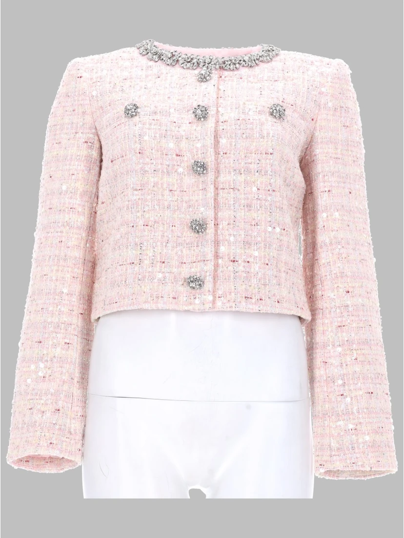 GIACCA BOUCLE CON PAILLETTES