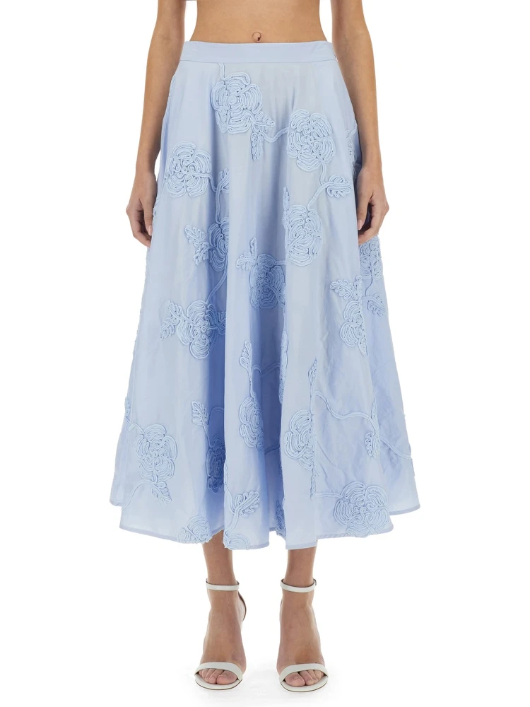 FLORAL MAXI SKIRT