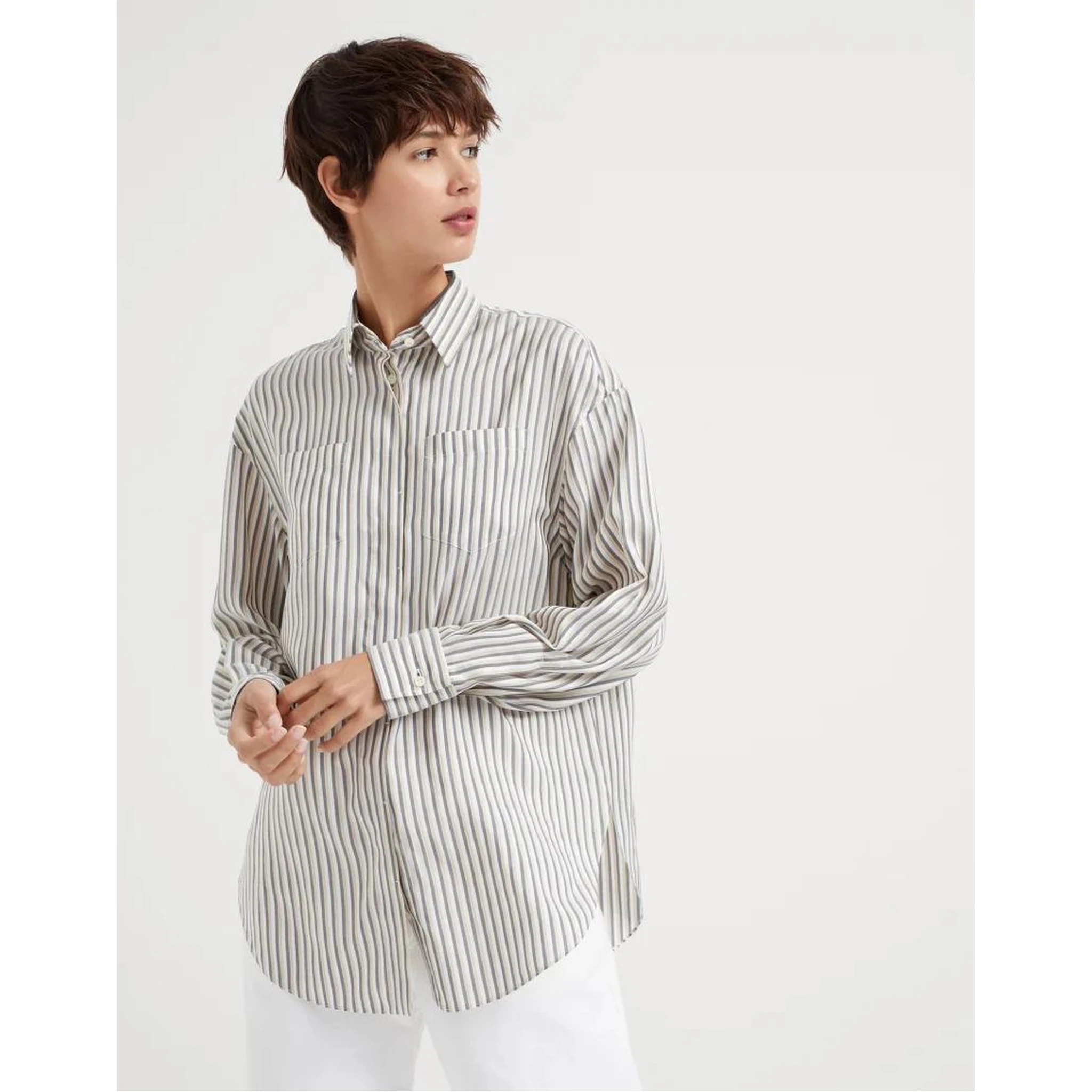 Multicolor Silk Pattern Shirt