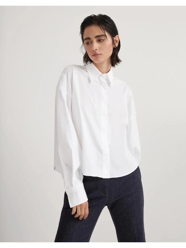 White Cotton Dress Shirt