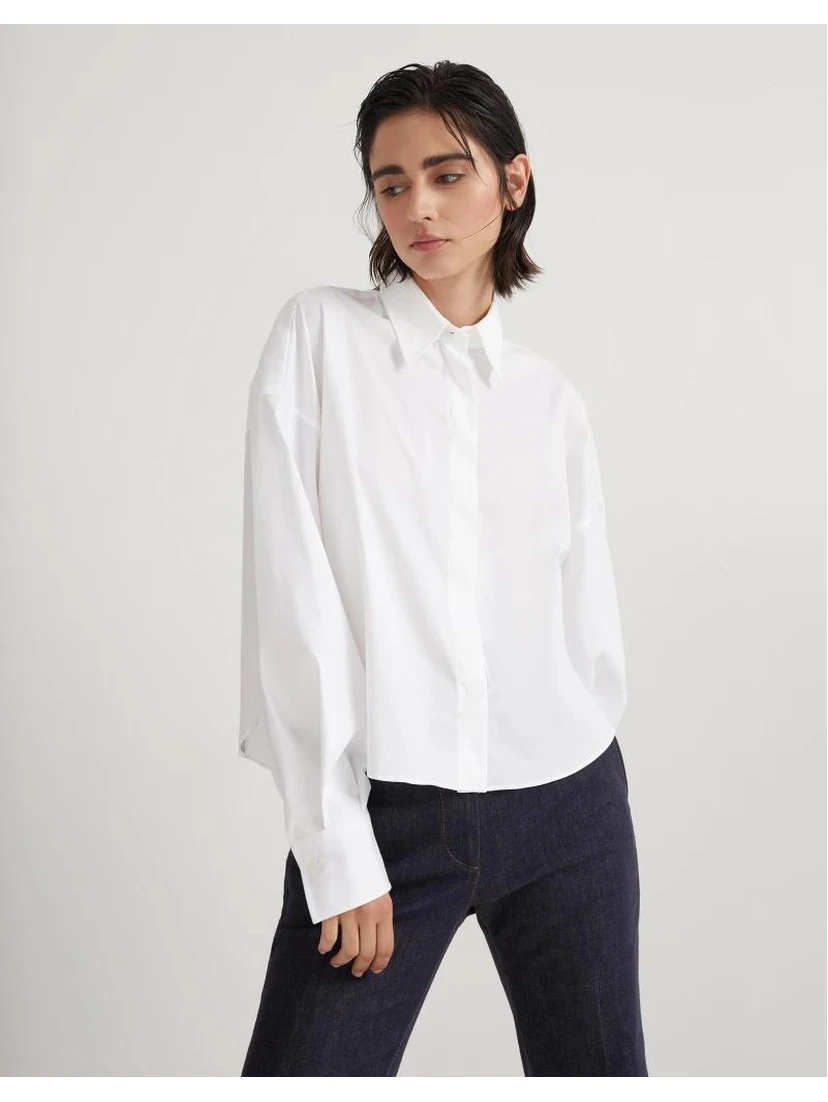 White Cotton Dress Shirt