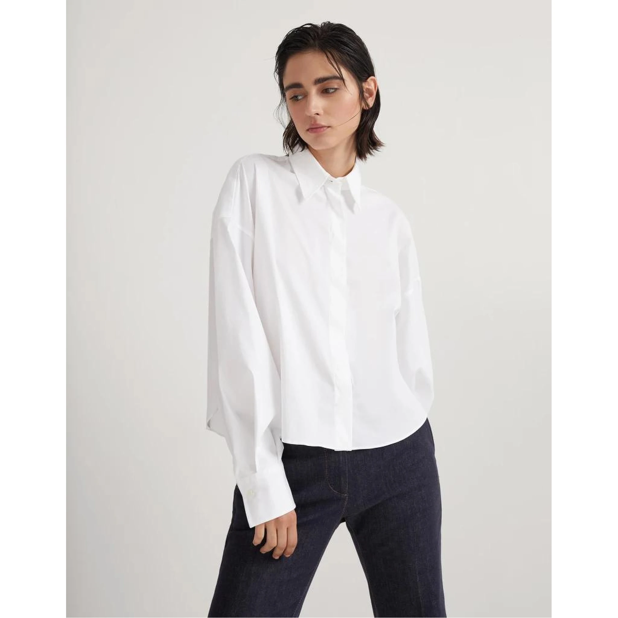 White Cotton Dress Shirt