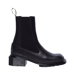 Black Leather Ankle Boots