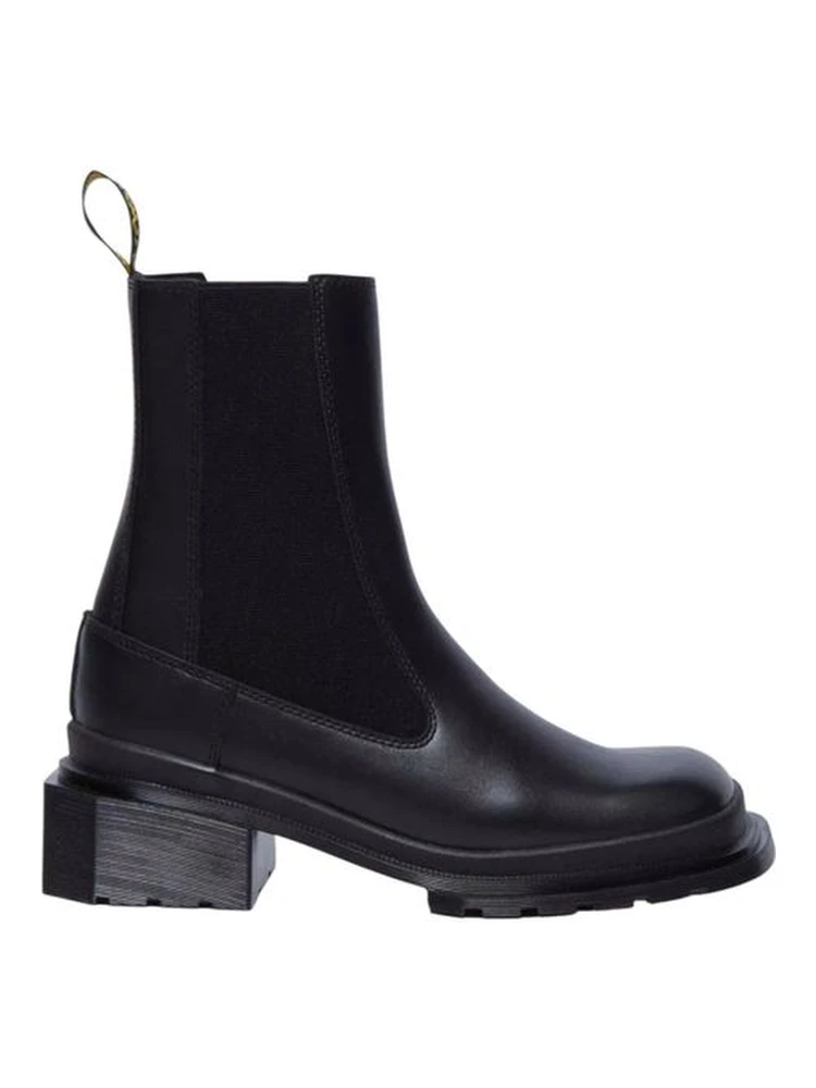 Black Leather Ankle Boots