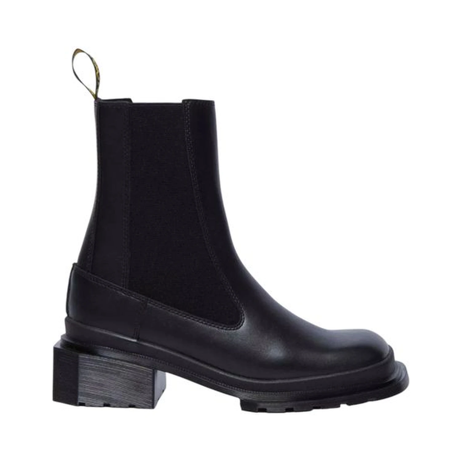 Black Leather Ankle Boots