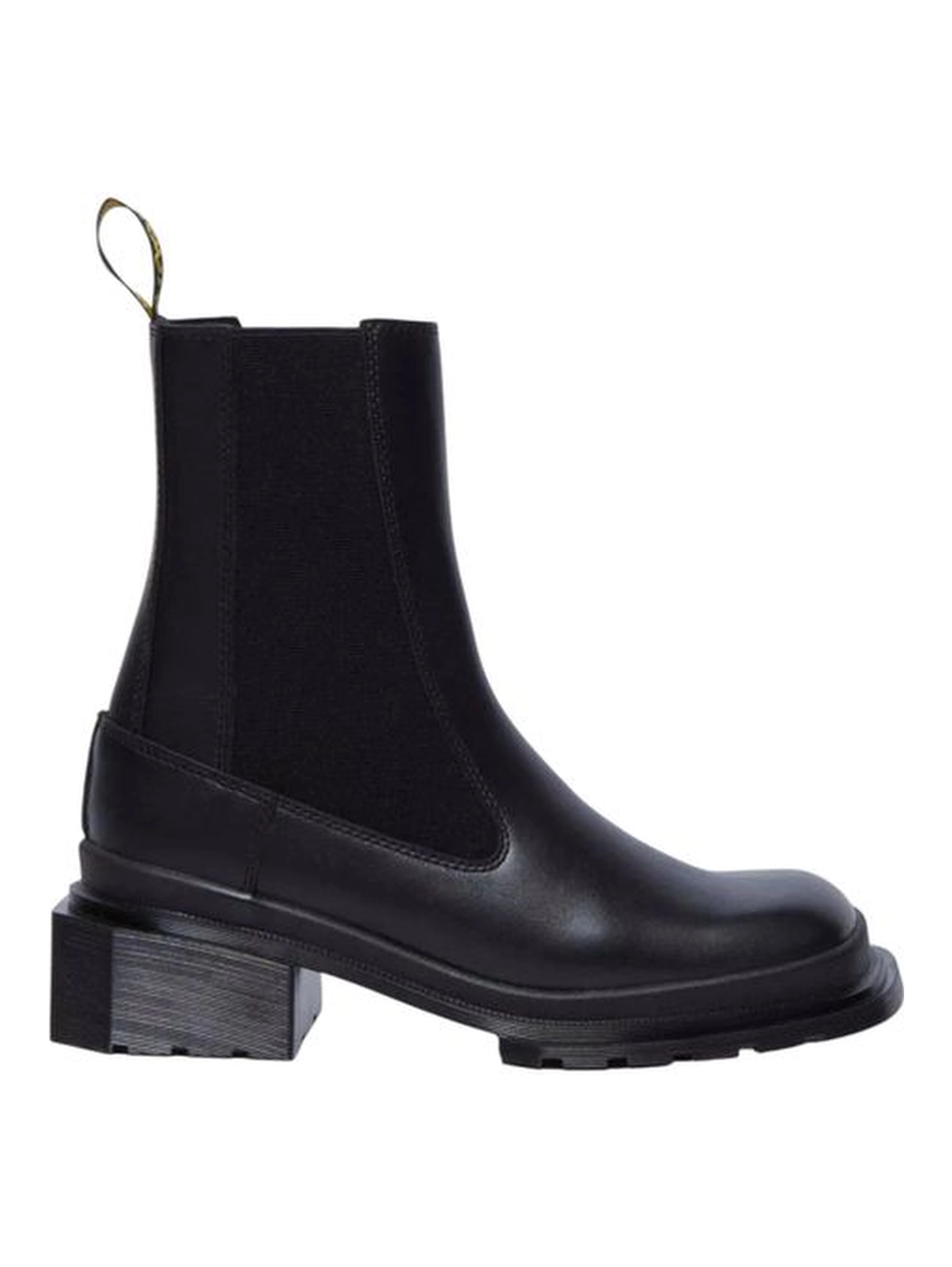 Black Leather Ankle Boots