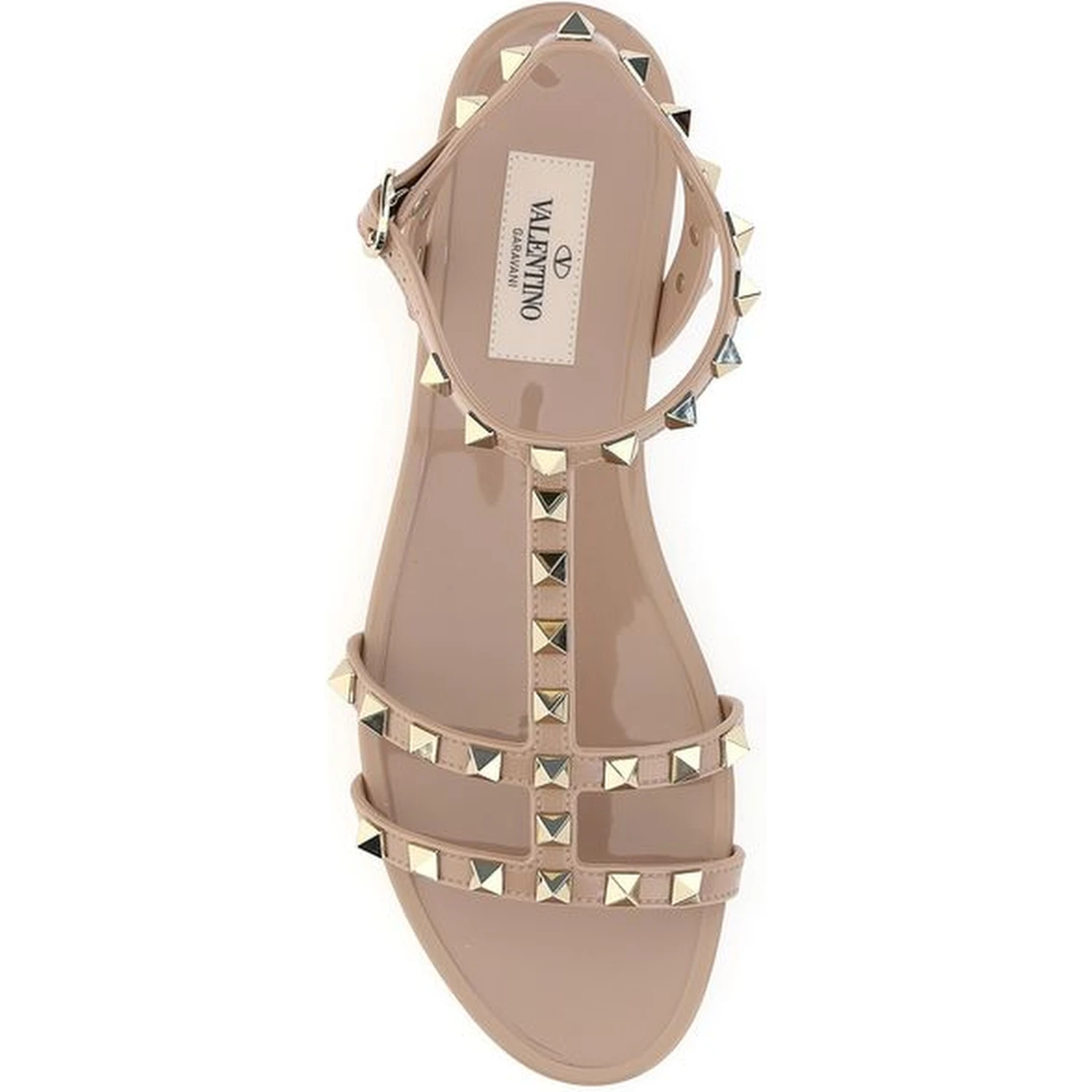 Pink Rubber Flat Sandals