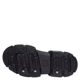 Black Leather Lace-Up Boots