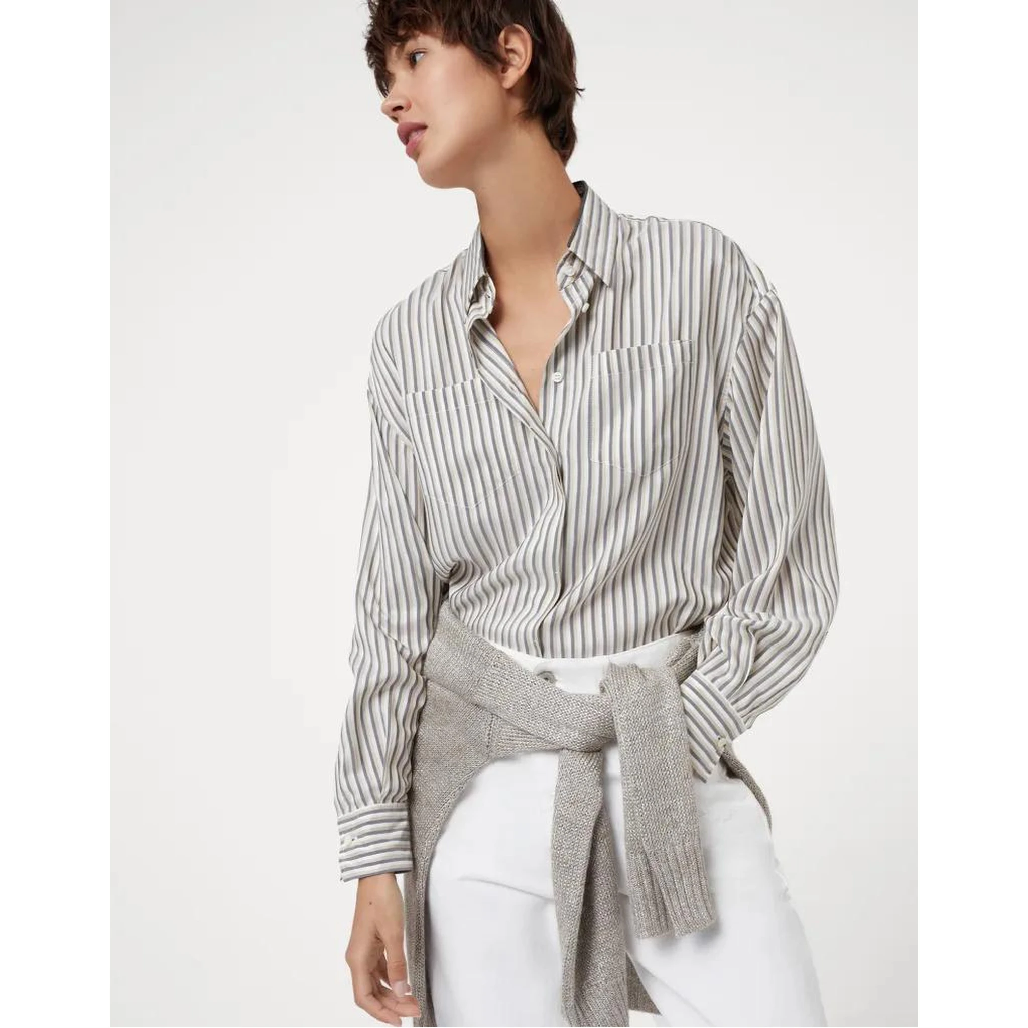 Multicolor Silk Pattern Shirt