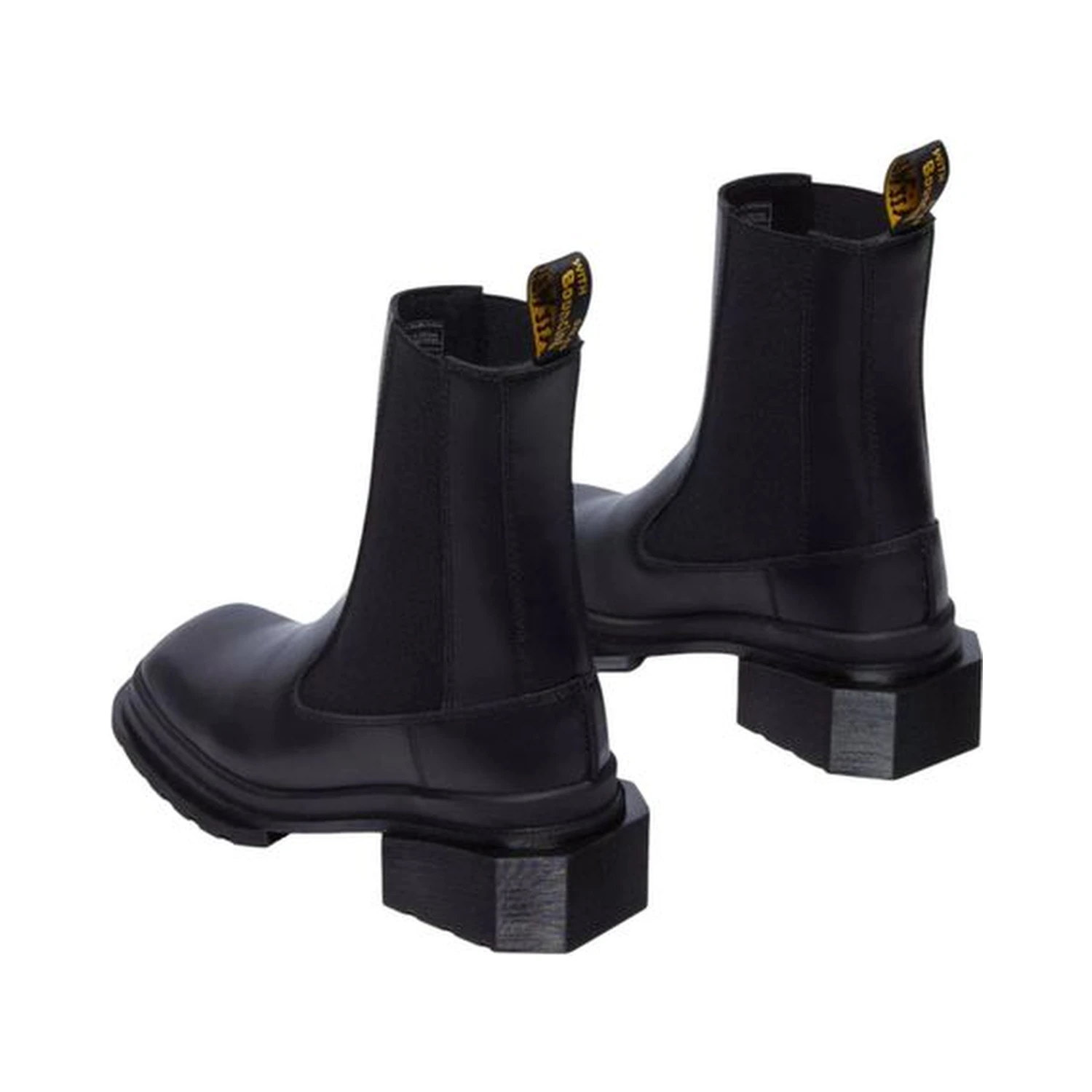 Black Leather Ankle Boots