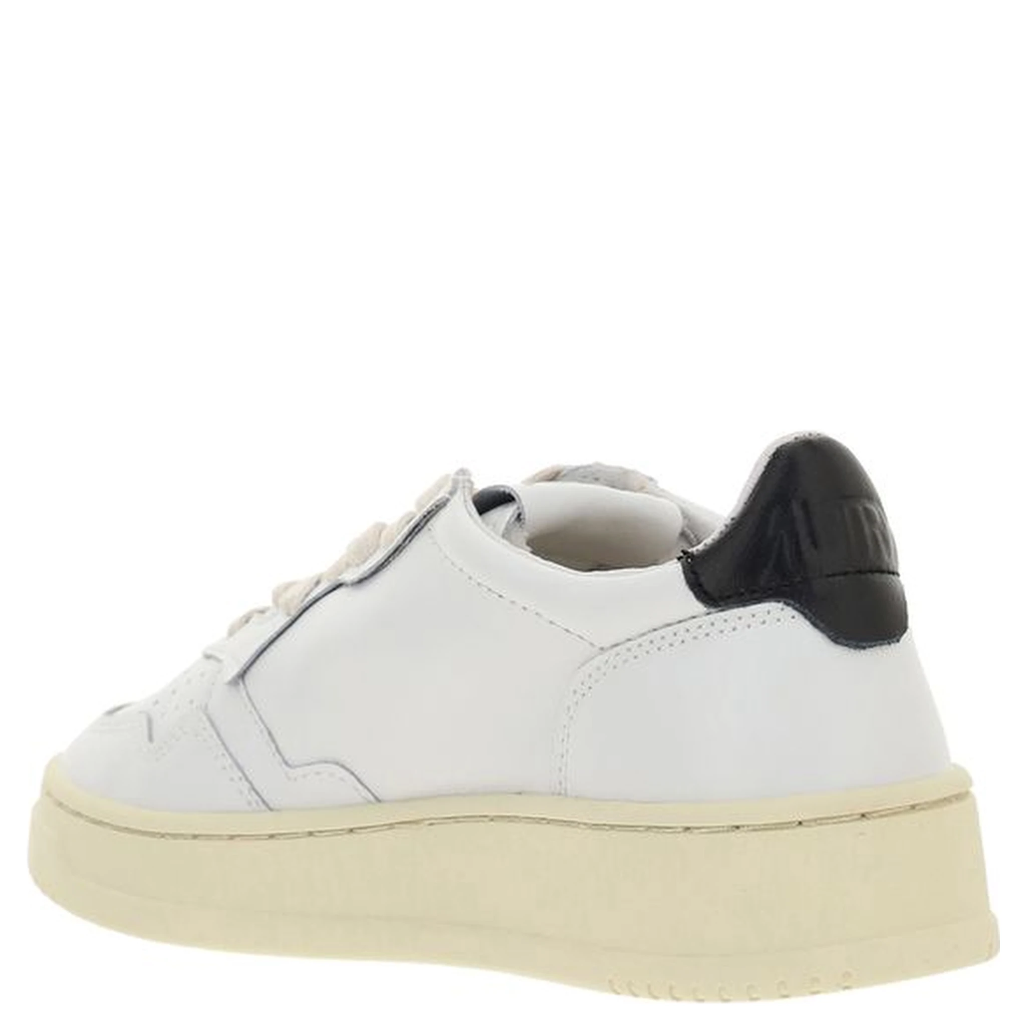 White Calf Leather Bos Taurus Low Top Sneakers