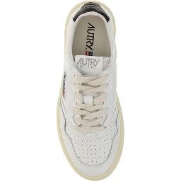 White Calf Leather Bos Taurus Low Top Sneakers