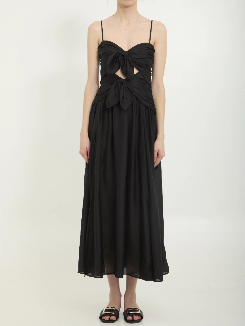 Aster scarf midi dress