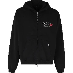 LOVE AND KISSES ZIP THROUGH HOODIE