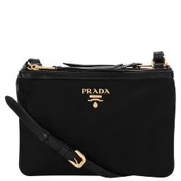 Black Nylon Crossbody Bag