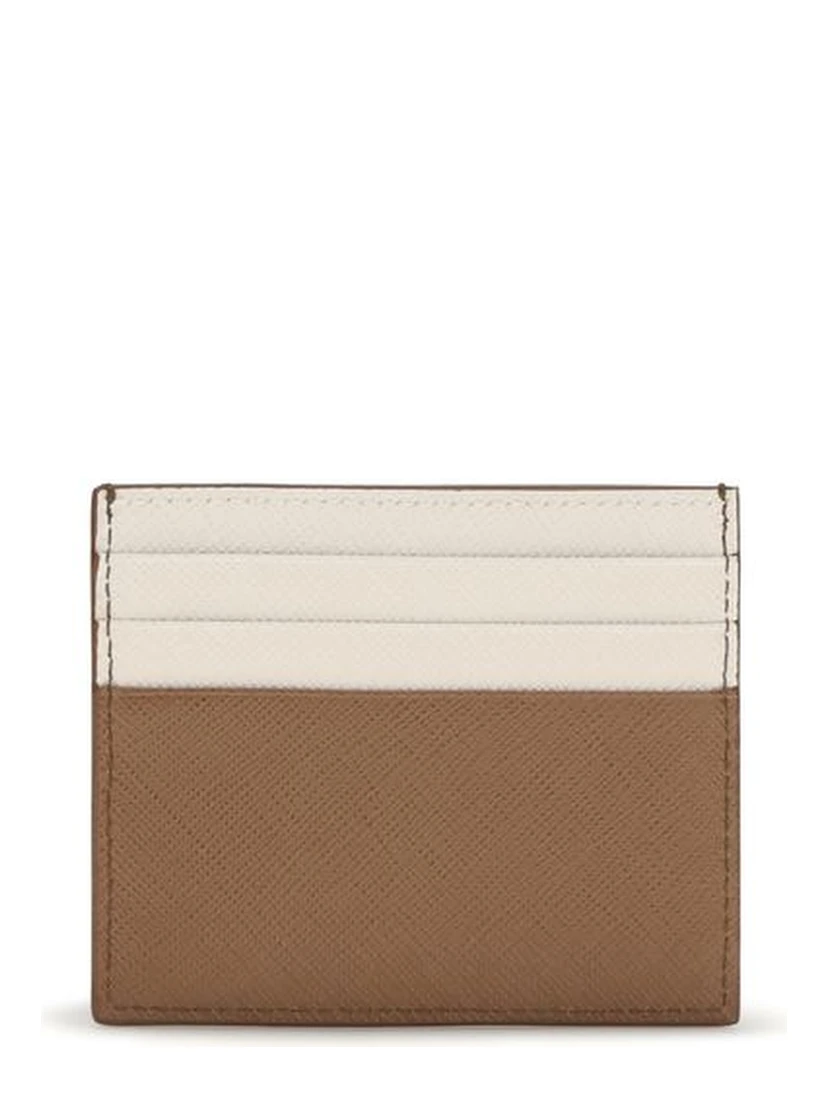 Beige Calf Leather Bos Taurus Wallet