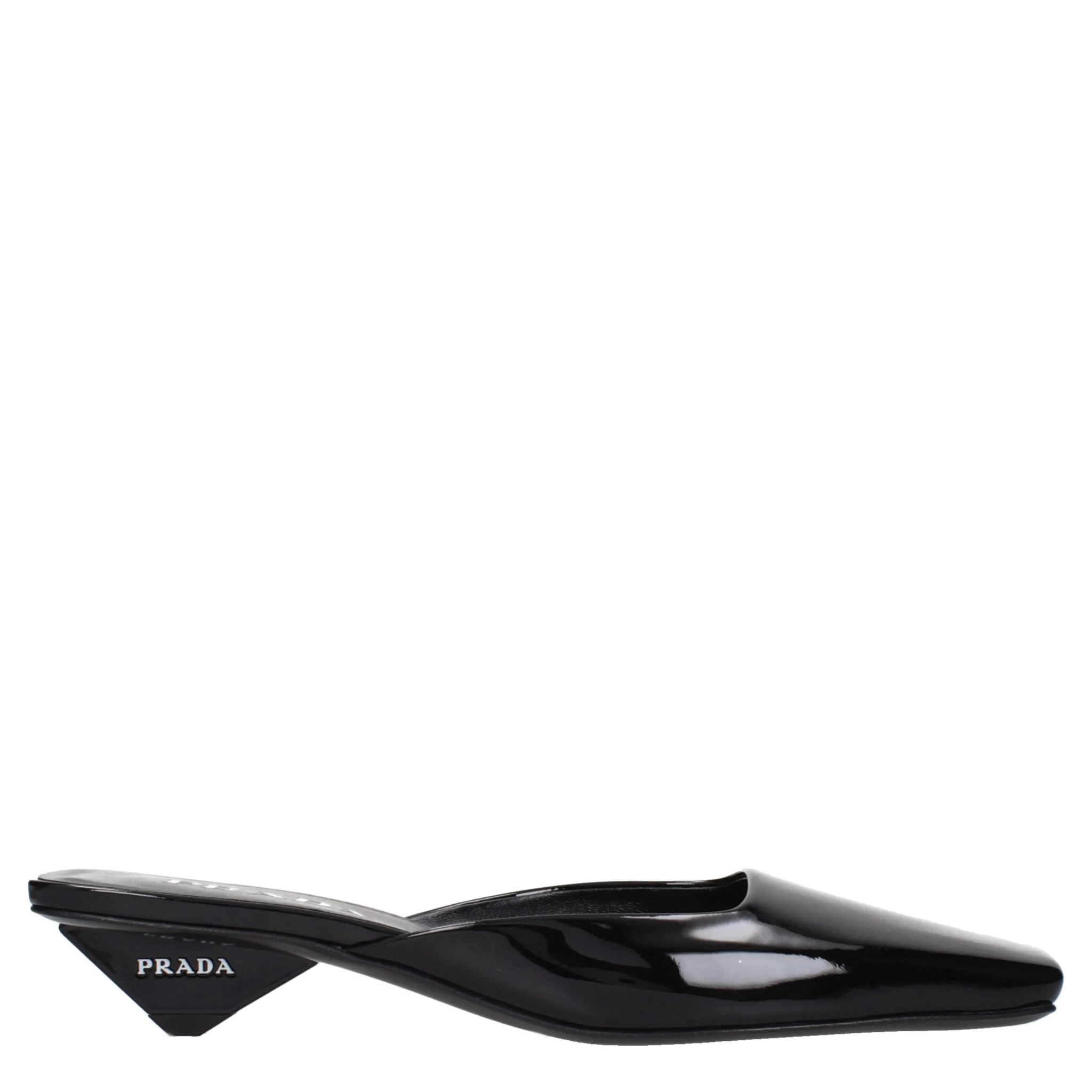 Black Leather Flat Sandals