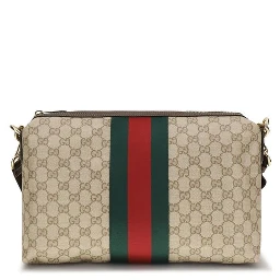 Beige Fabric Shoulder Bag