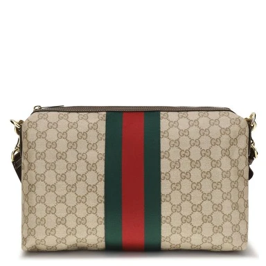 Beige Fabric Shoulder Bag