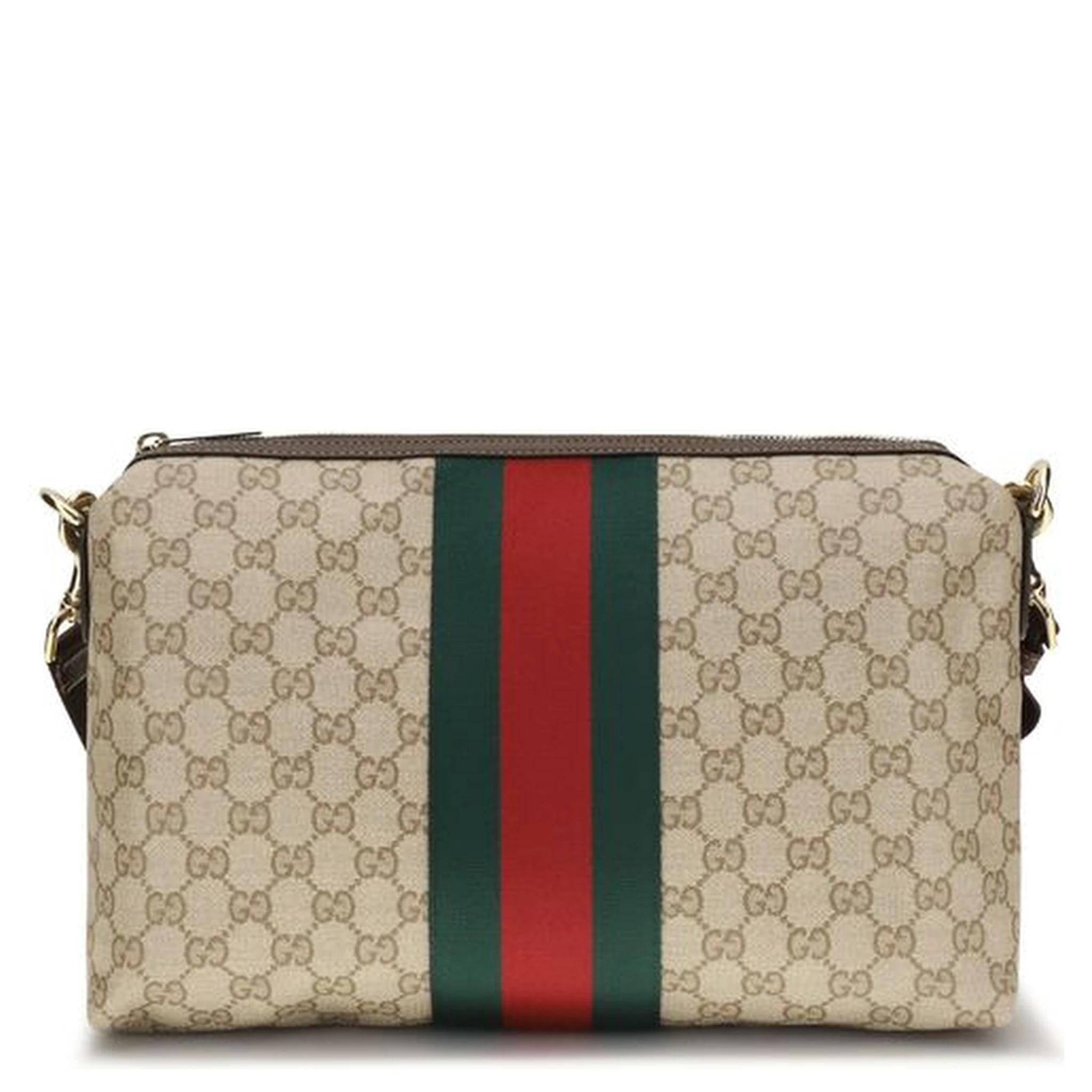 Beige Fabric Shoulder Bag