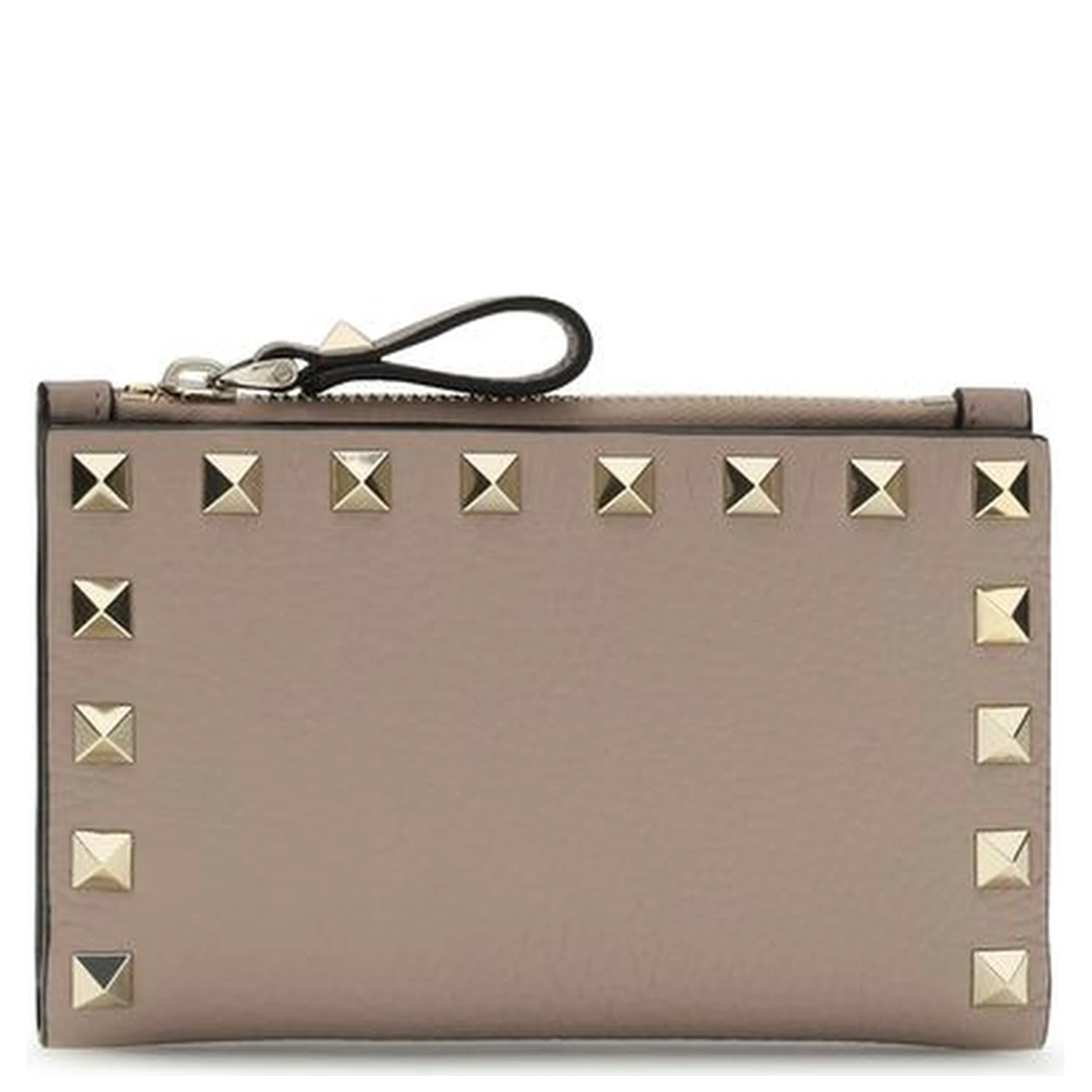 Beige Calf Leather Bos Taurus Wallet
