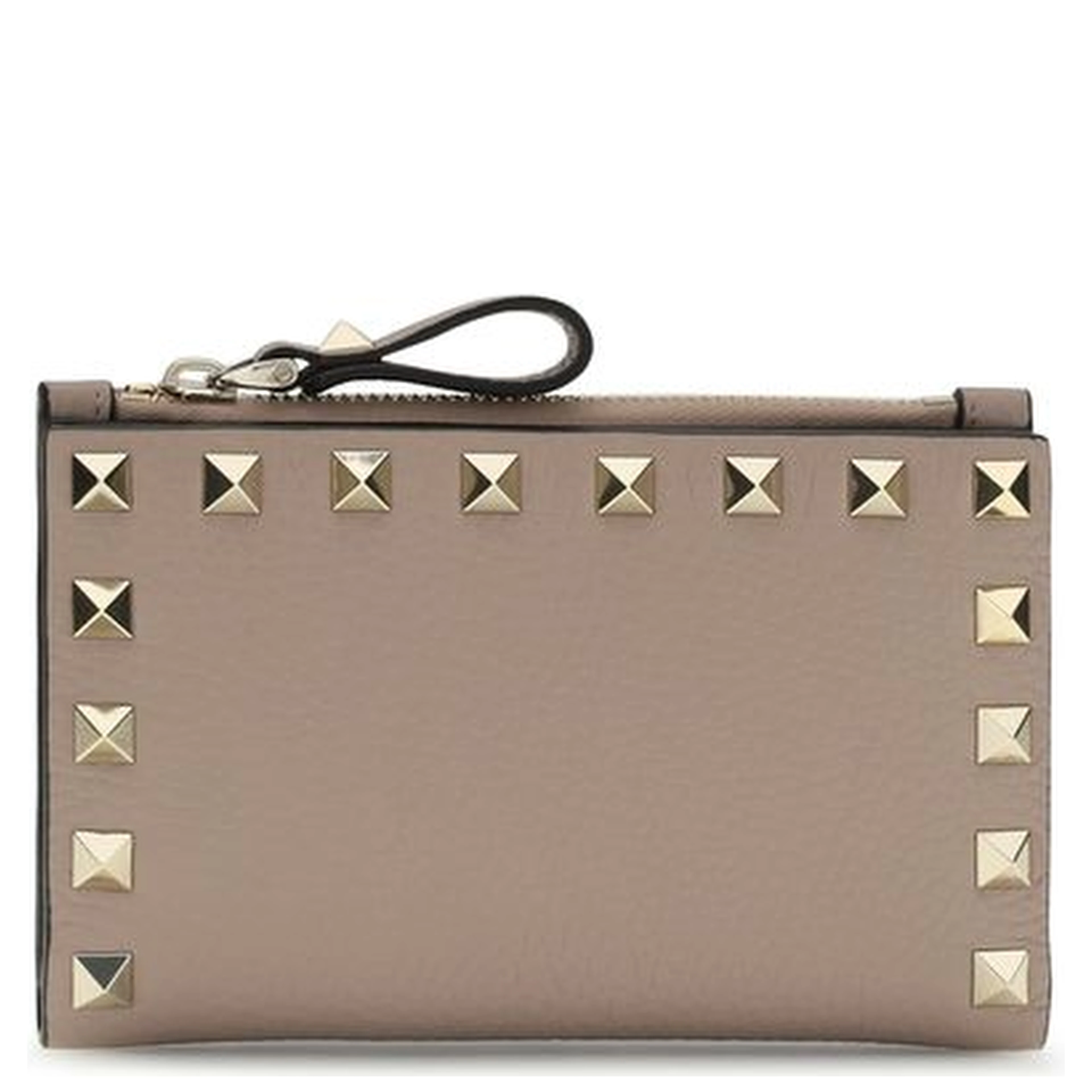 Beige Calf Leather Bos Taurus Wallet