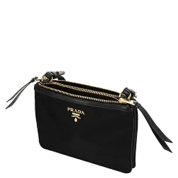 Black Nylon Crossbody Bag