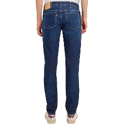 Blue Cotton Skinny Jeans