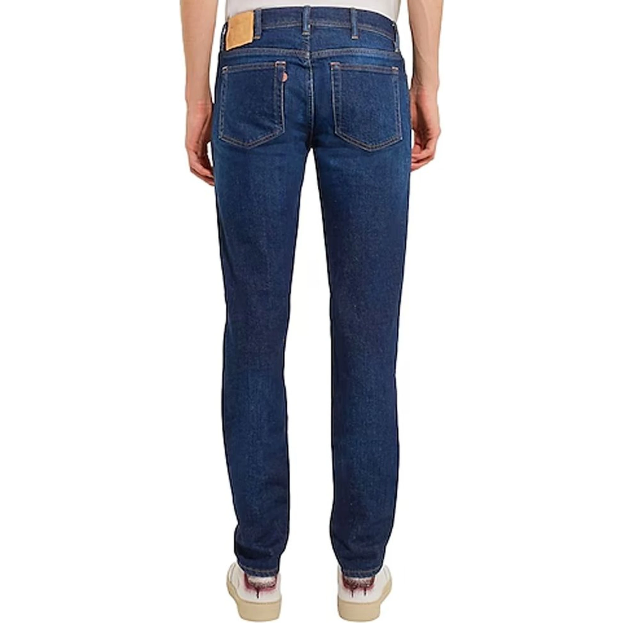 Blue Cotton Skinny Jeans