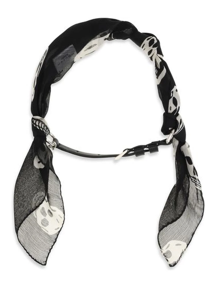Black Silk Scarf