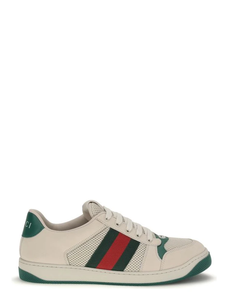 Beige Fabric Low Top Sneakers