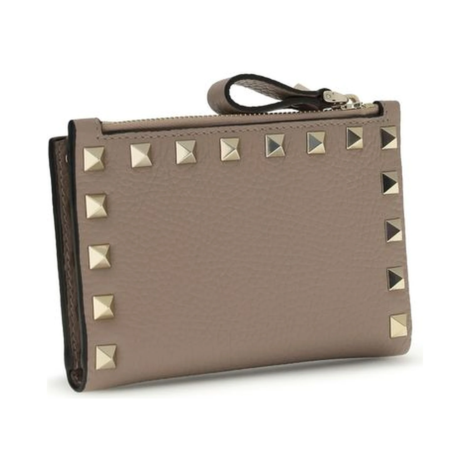 Beige Calf Leather Bos Taurus Wallet