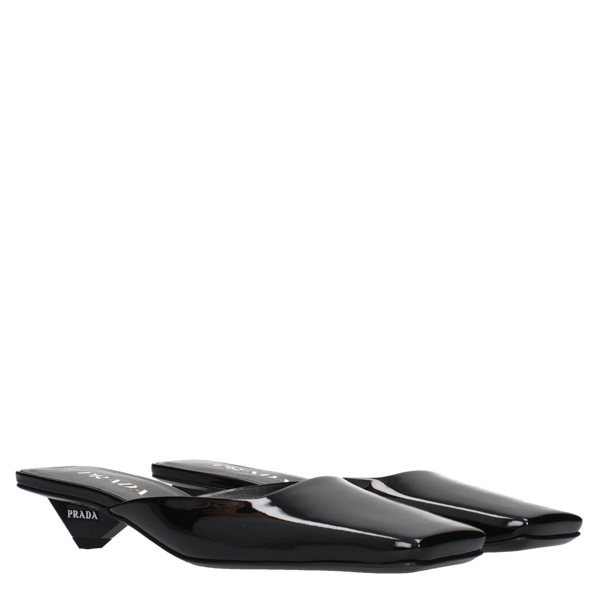 Black Leather Flat Sandals