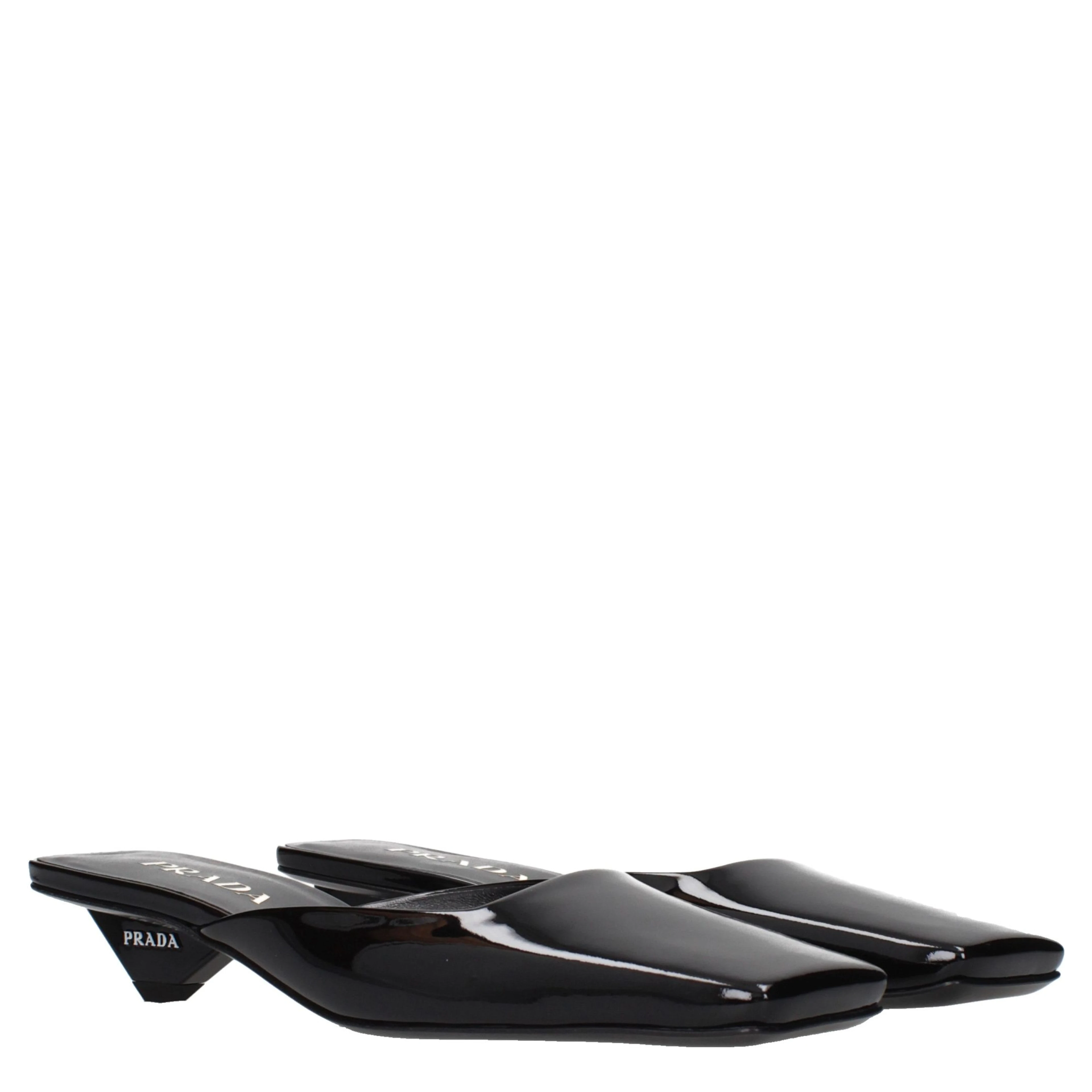 Black Leather Flat Sandals