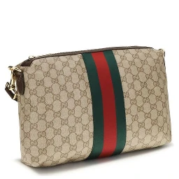 Beige Fabric Shoulder Bag