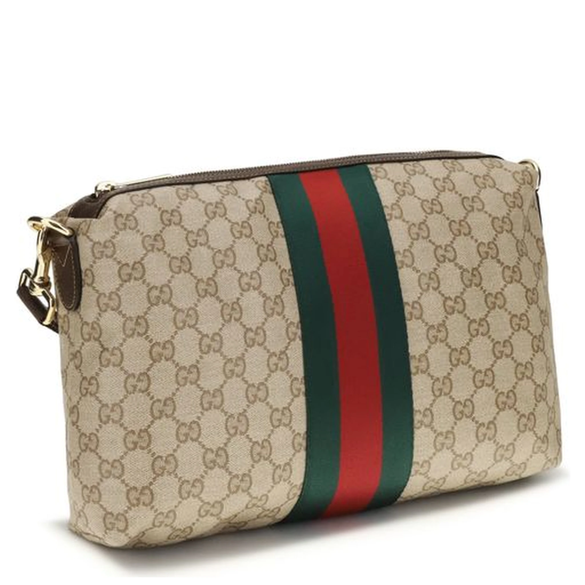 Beige Fabric Shoulder Bag