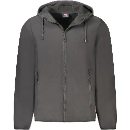 Black Polyester Men's Jacket