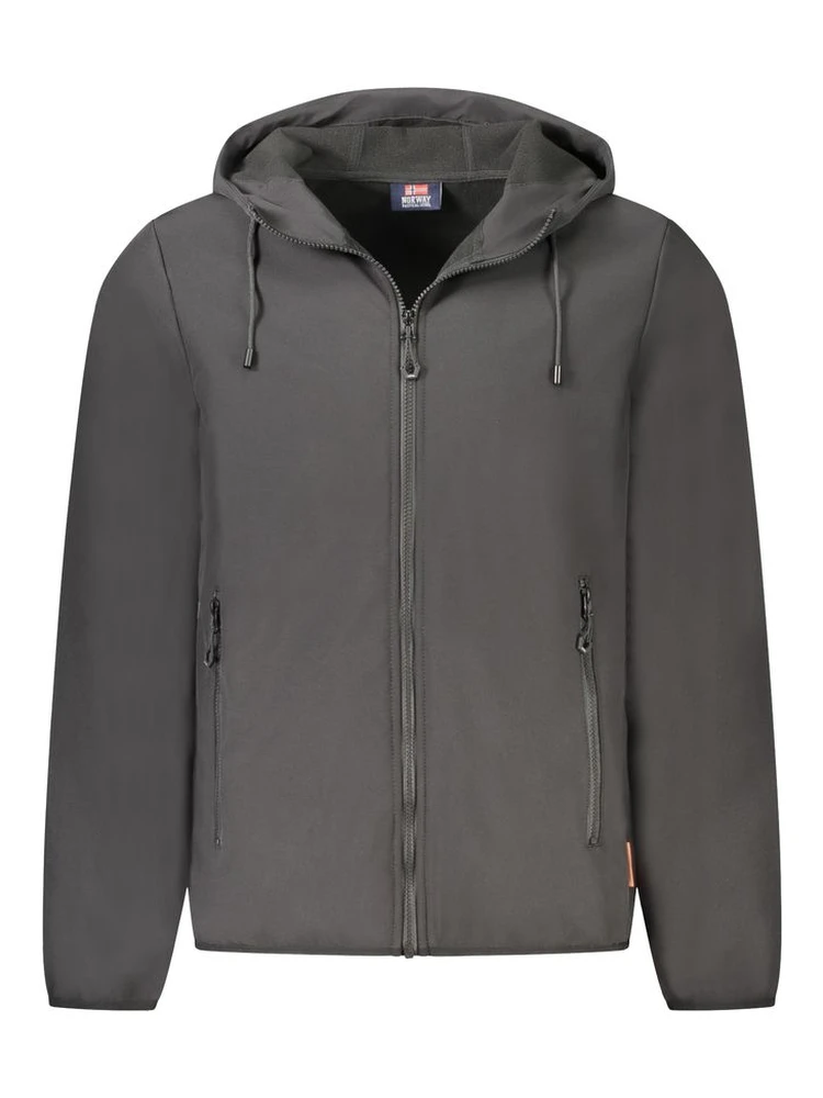 Black Polyester Men's Jacket