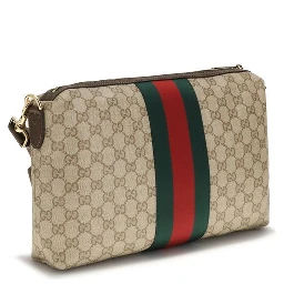 Beige Fabric Shoulder Bag