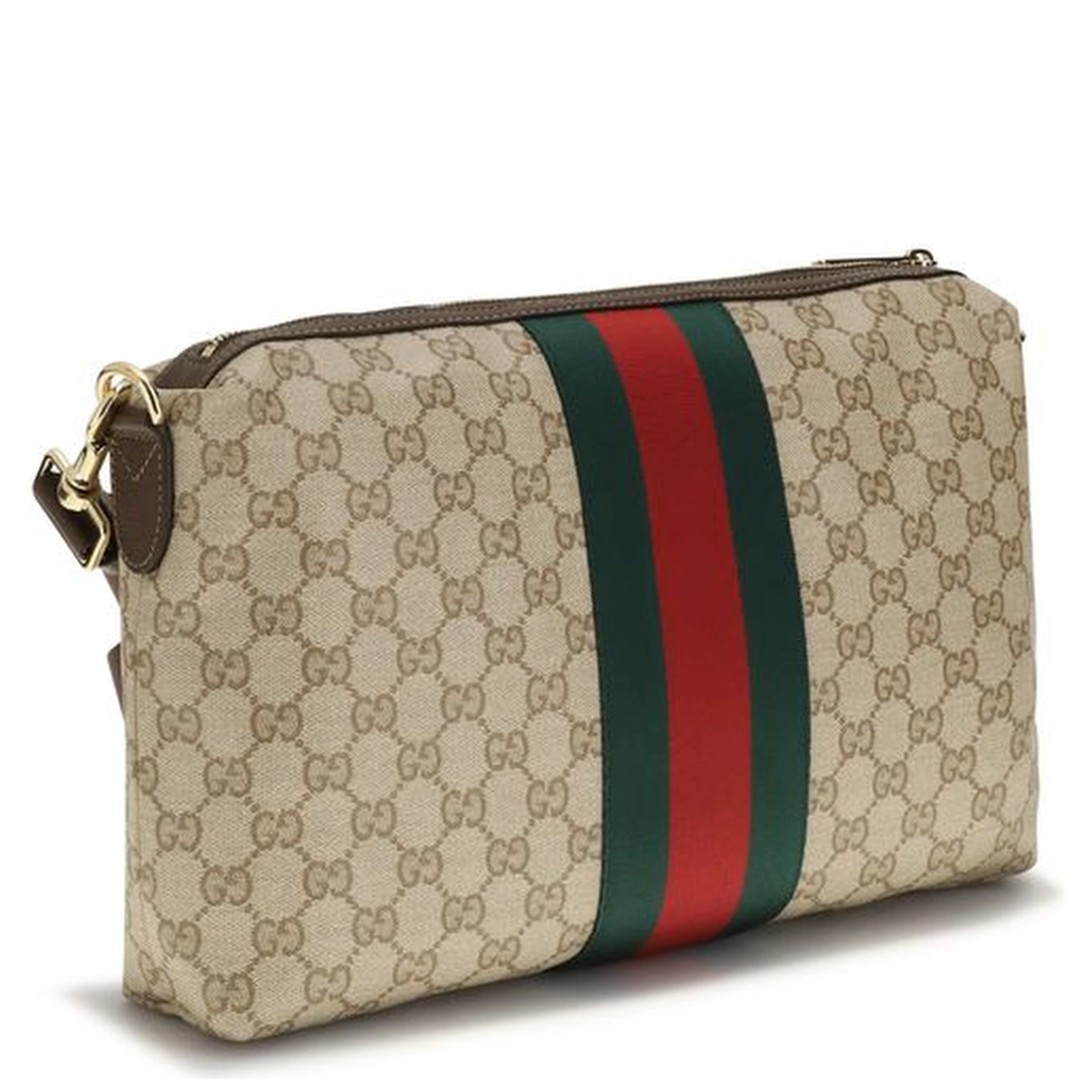 Beige Fabric Shoulder Bag