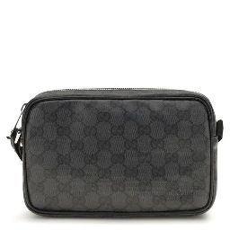 Black Fabric Shoulder Bag