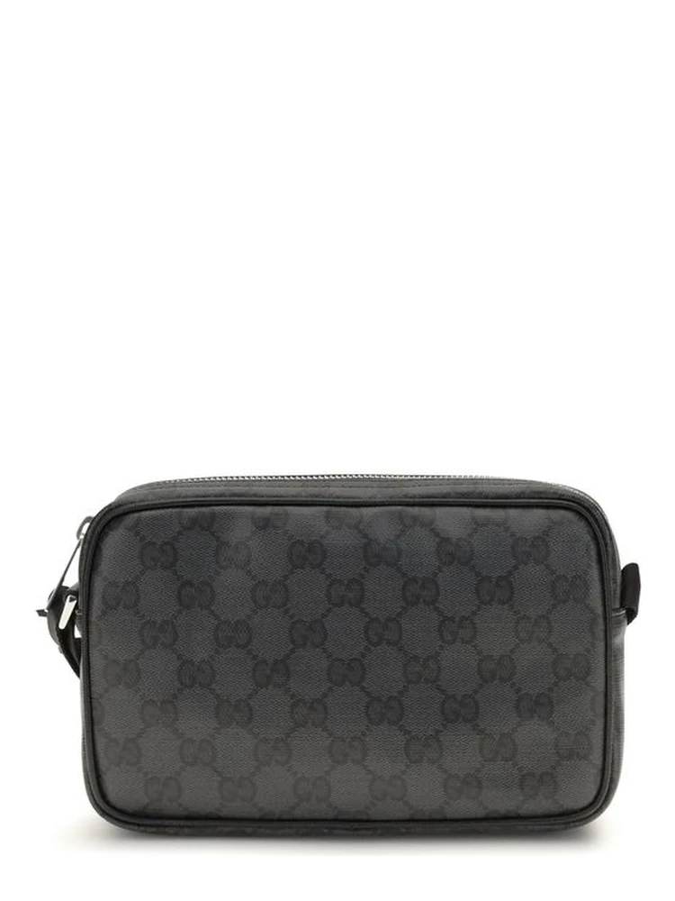 Black Fabric Shoulder Bag