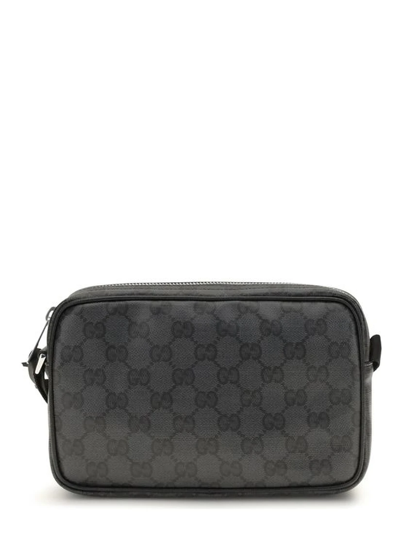 Black Fabric Shoulder Bag