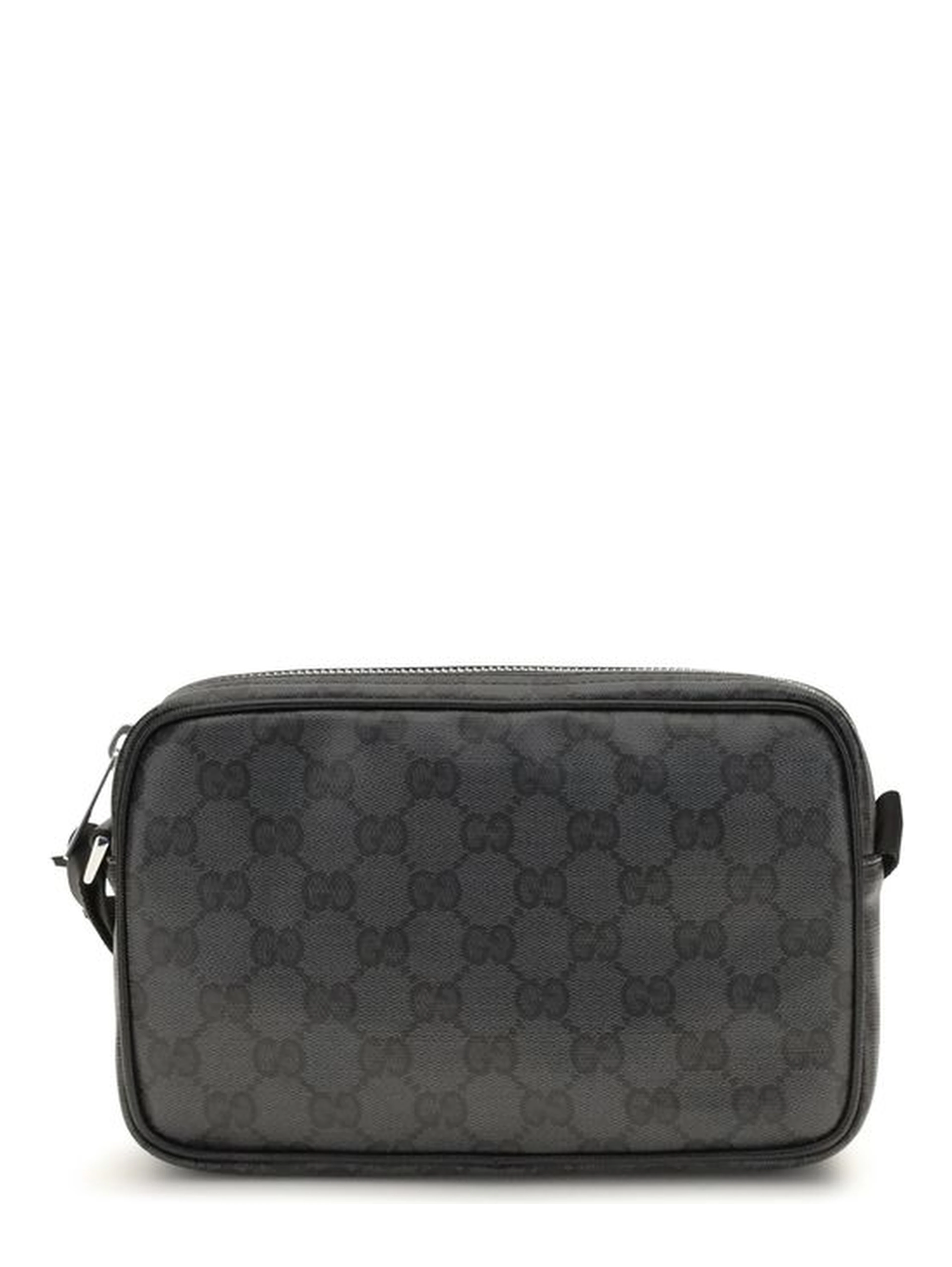 Black Fabric Shoulder Bag