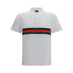 White Cotton Polo Shirt
