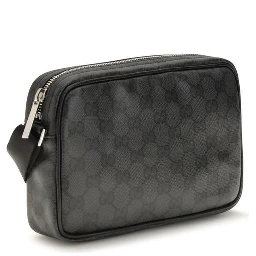 Black Fabric Shoulder Bag