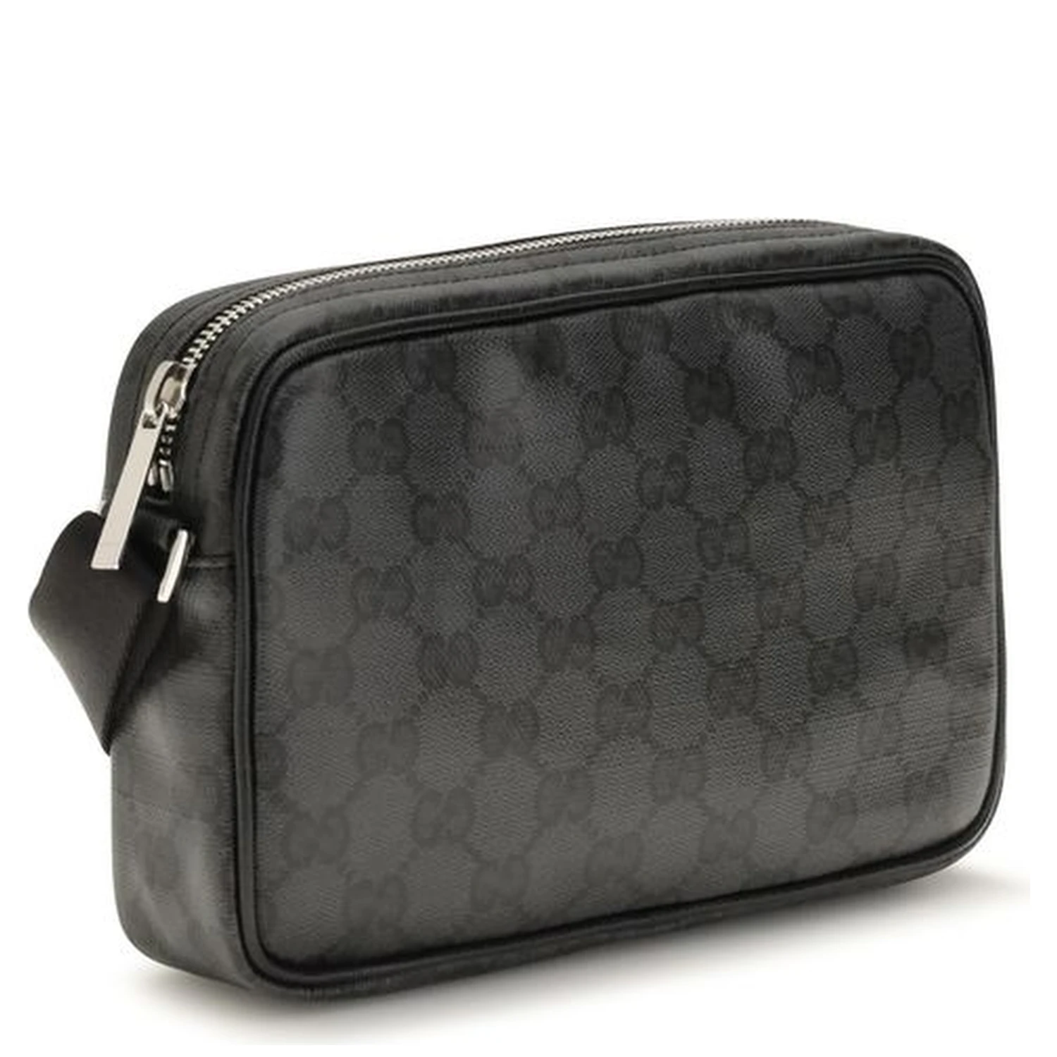 Black Fabric Shoulder Bag