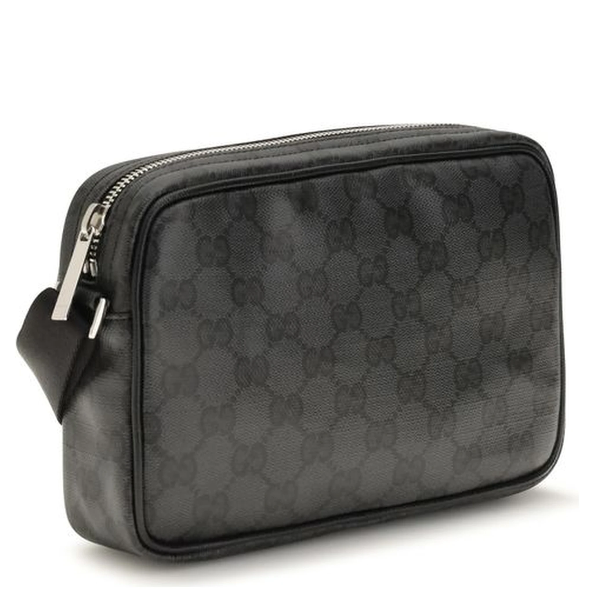 Black Fabric Shoulder Bag